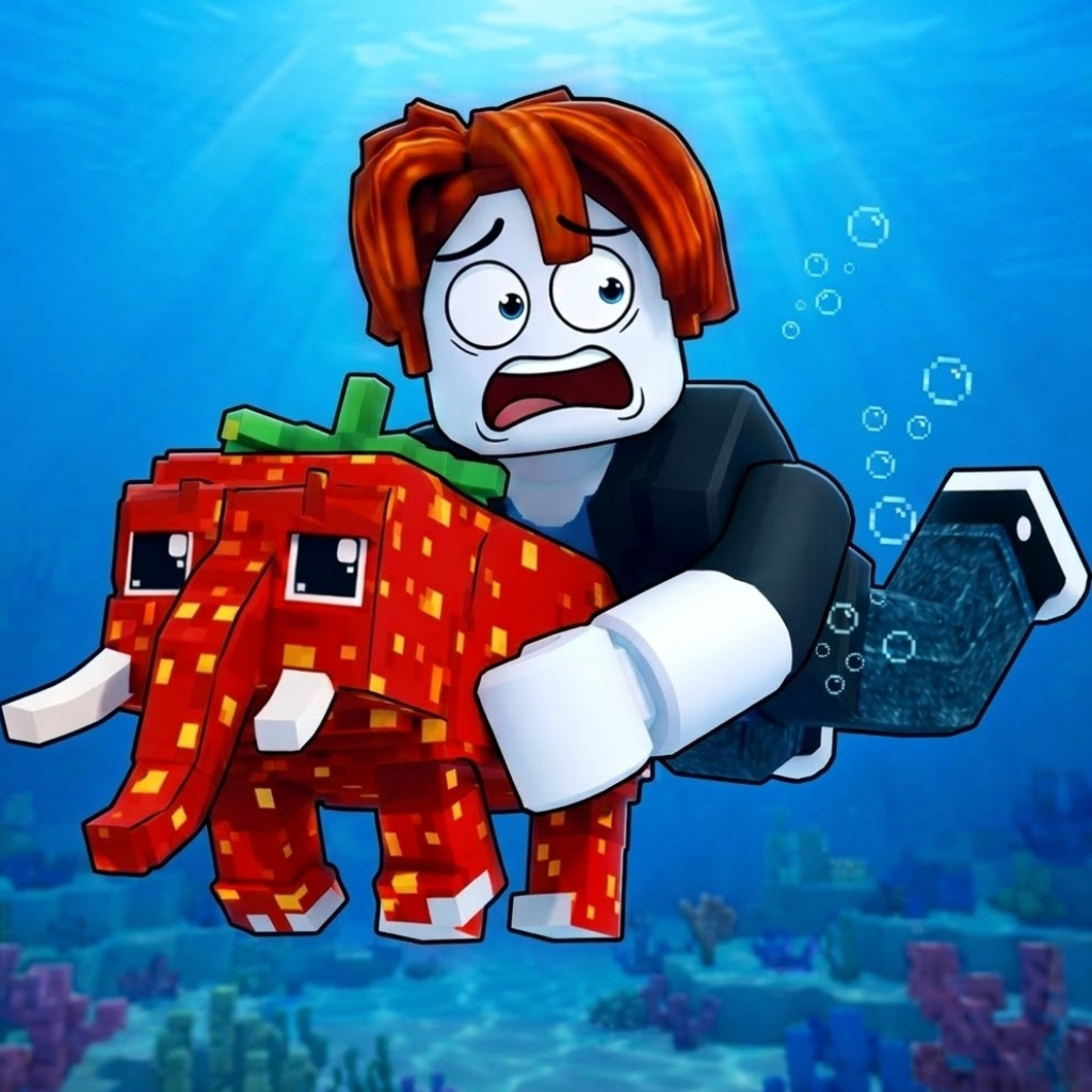 Swim for Brainrots - Icon w. Stroke