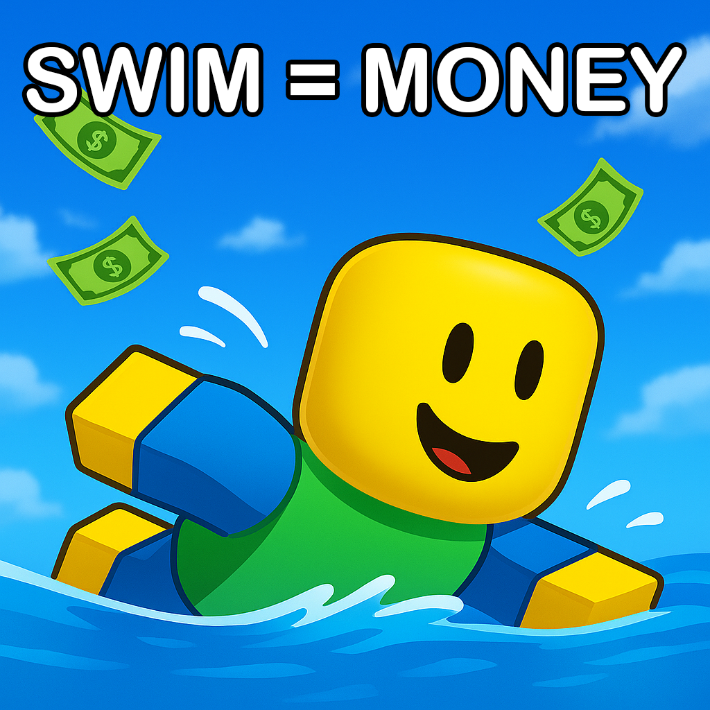 Swim for Money (Temp Icon with Text)